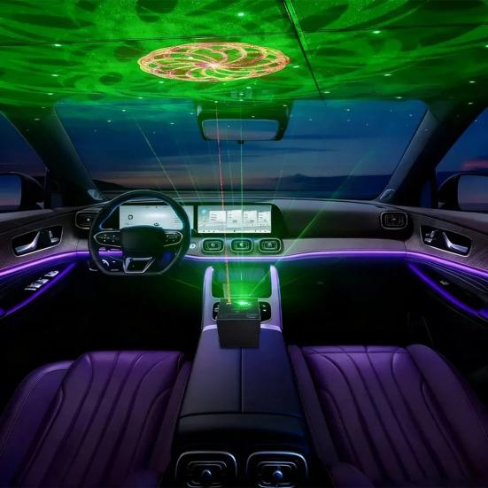 Mini DJ-Licht Umgebungslicht Wiederaufladbar Sprachsteuerung Stimmungslicht mit 32 Lichteffekten Partylicht für Camping Wohnmobilfahrten Musiksynchronisation Lustiges Geschenk