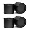 4Pcs/Set Portable Multipurpose Round Mini Seal Metal Tea Can Tinplate Stretch Candle Can Canisters Candy Jar Aromatherapy Box