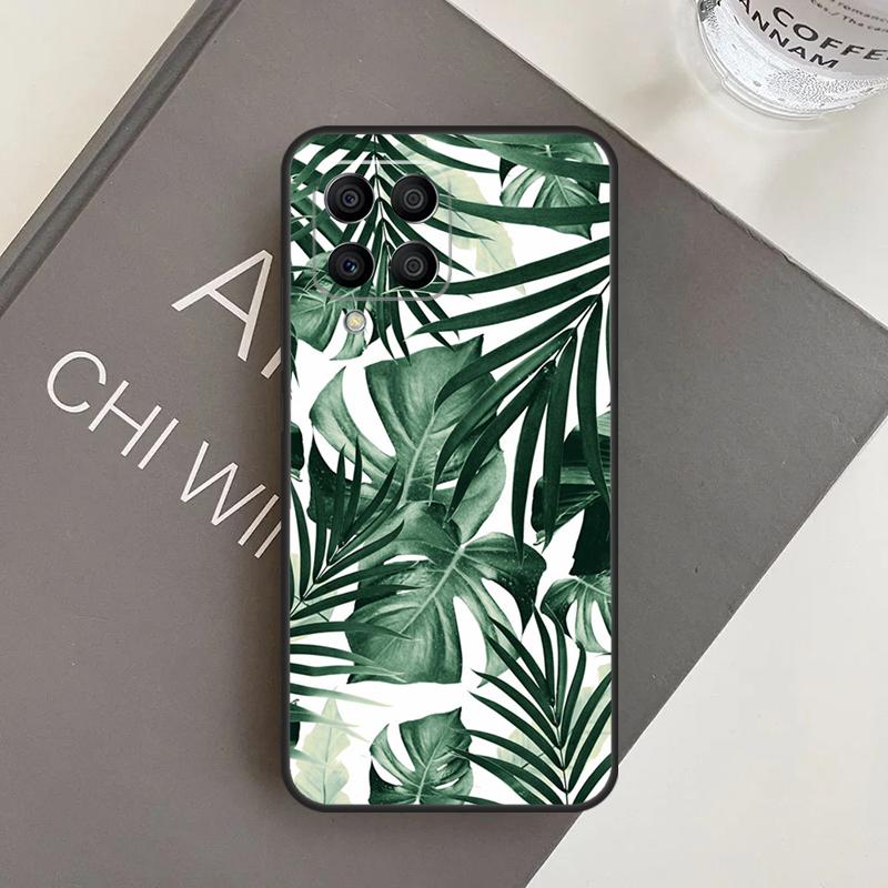 Tropical Green Plant Leaf Case For Samsung Galaxy M20 M32 M52 M56 M06 M16 M36 M54 M34 M14 M35 M55 M15 M11 M31 M13 M53