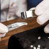 Precision Reverse Ceramic Tweezers Non-Conductive,Anti-Magnetic Point Curved Tips Tweezers Set for Cross Lock Soldering