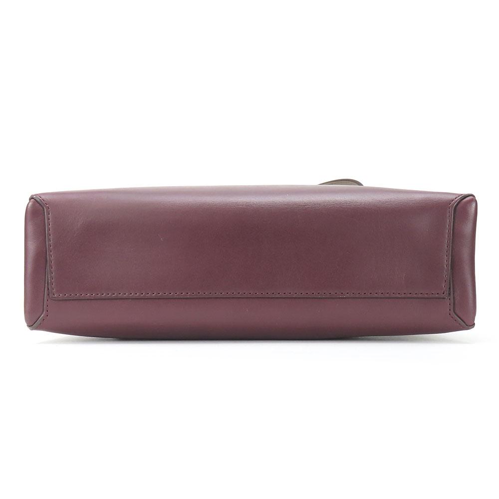 Used COACH Shoulder Bag 32503 Mini Borough Leather Mocha Bordeaux Series 2WAY