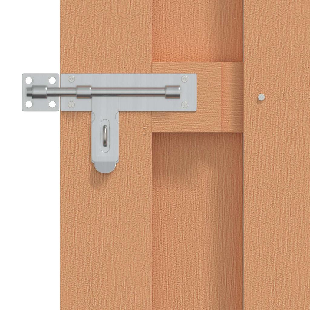 Gartentor 100 x 112 cm WPC und Aluminium Braun