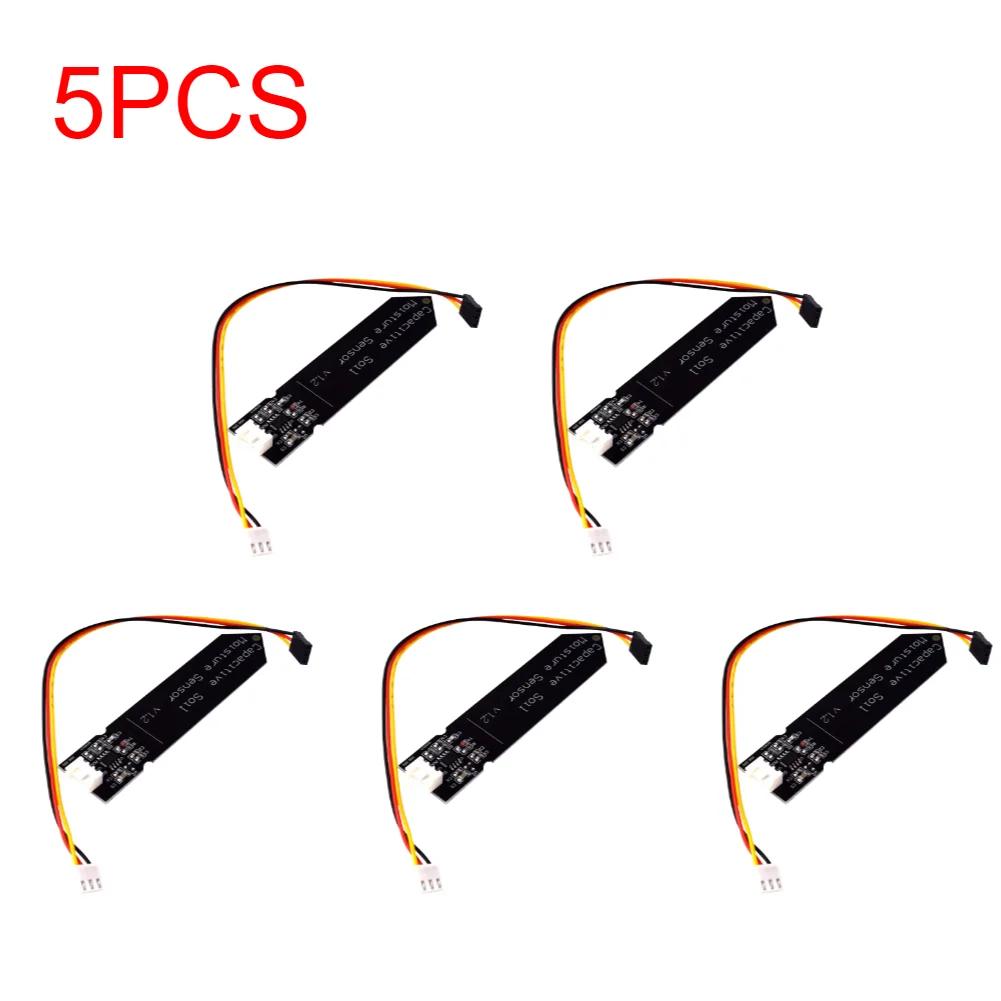 Capacitive Soil Moisture Sensor Module Not Easy To Corrode Wide Voltage Wire 3.3~5.5V Corrosion Resistant W/ Gravity for Arduino
