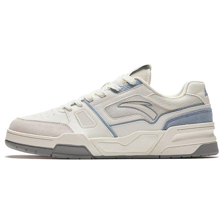 ANTA Lie Yan Men Trendy Casual Skate Shoes Off White Light Blue Gray 112428081-4 39