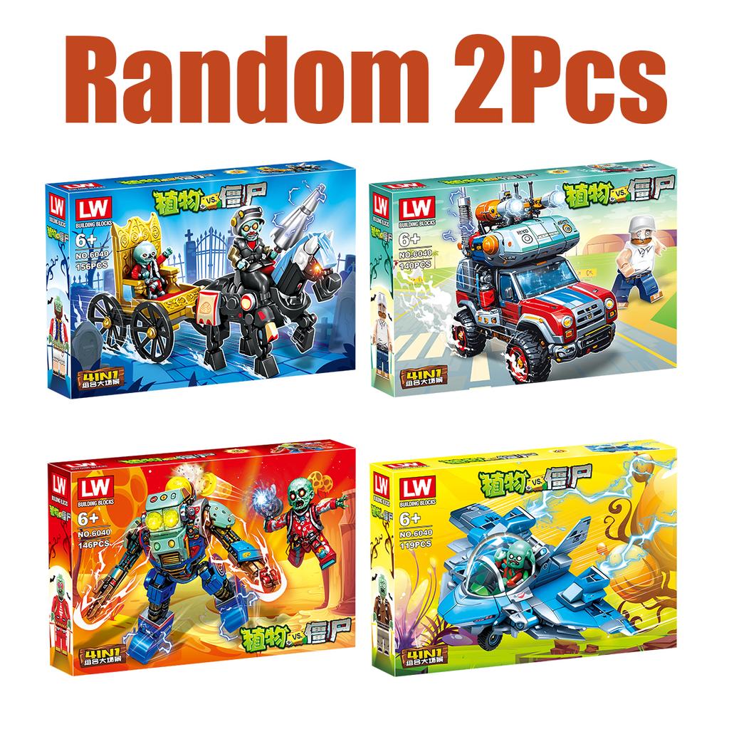 Non-Toxic New Plants Vs Zombies 3 Pvz Toys Building Blocks Full Set Gift For Children Box-Packed Children'S Dolls Action Figure Building Model