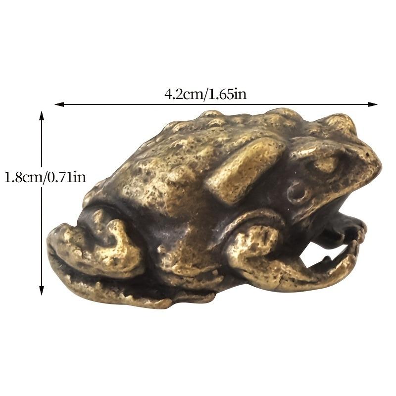 

1pc,Animal Theme Metal Toad Figurine, Versatile Indoor & Outdoor Decor