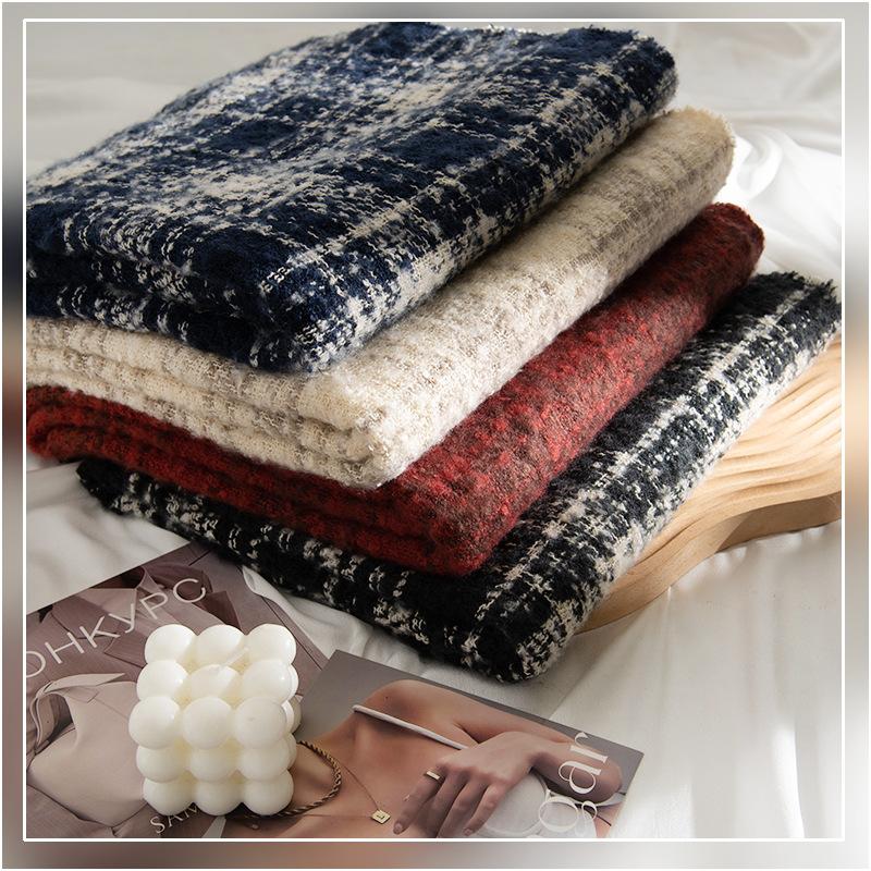 New Scarf for Women High end Autumn and Winter Korean Version Versatile Plaid Thickened Student Couple Imitation Cashmere Scarf