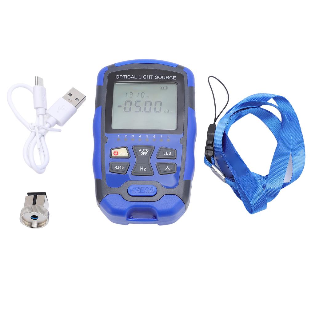 Optical Light Source Single Mode 1310nm 1550nm Double Wavelength Portable Rechargeable Fiber Optic Light Source with