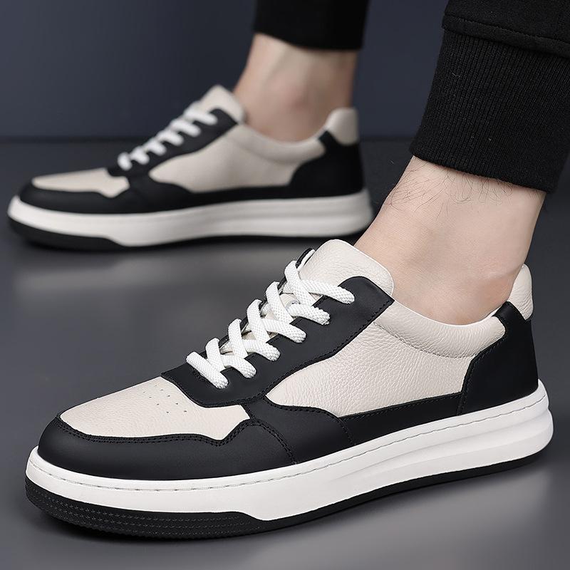New men's casual shoes leather breathable men's versatile board shoes men's shoes shoes