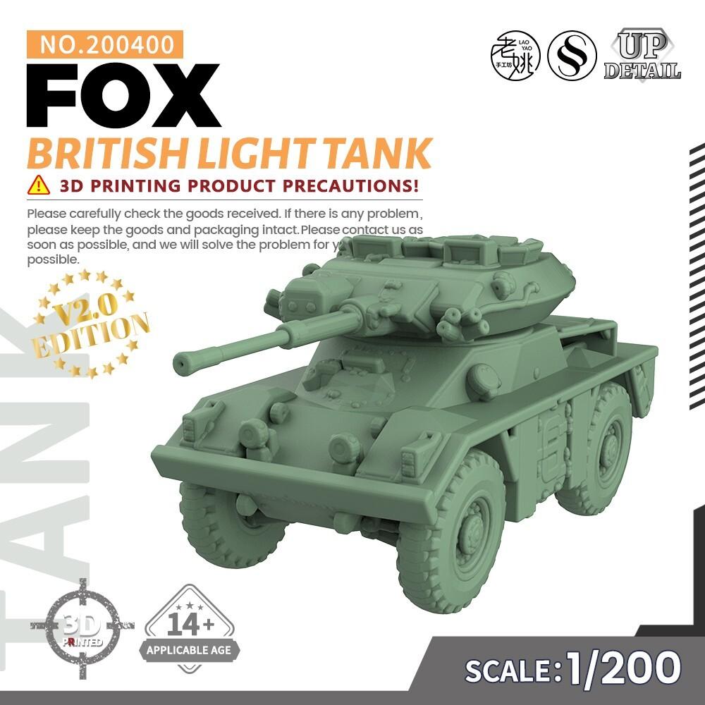 

SSMODEL SS200400 1/200 Набор военной модели Британский легкий танк FOX