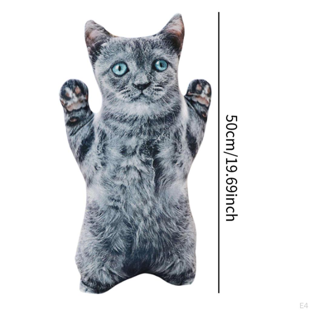 Cat Design Throw Pillow for Car Sofa Bedroom Decorative Use