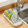 Space Saving Drain Tray Soap Rack, W Shaped Taco Holder for Sink Countertop Bathtub