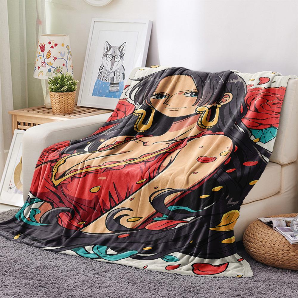 1PC Nico Robin Patterned Flannel Blanket Suitable For All Seasons For Home Decor Warmth And Comfort Gifts Holiday Present