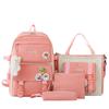Girls' Large Capacity 4-Piece School Backpack Set
