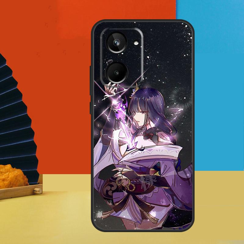 Raiden Shogun Genshin Impact For Realme C51 C53 C55 C35 C33 C31 C30 C25 C21Y GT Neo 5 GT5 GT3 9 10 11 12 Pro Plus Case