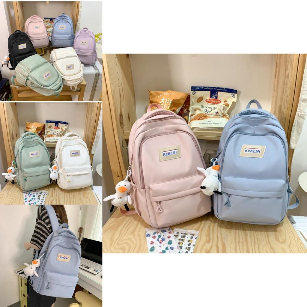 Stylish High School Students Double Shoulder Bag Large Capacity Book Bag Wholesale