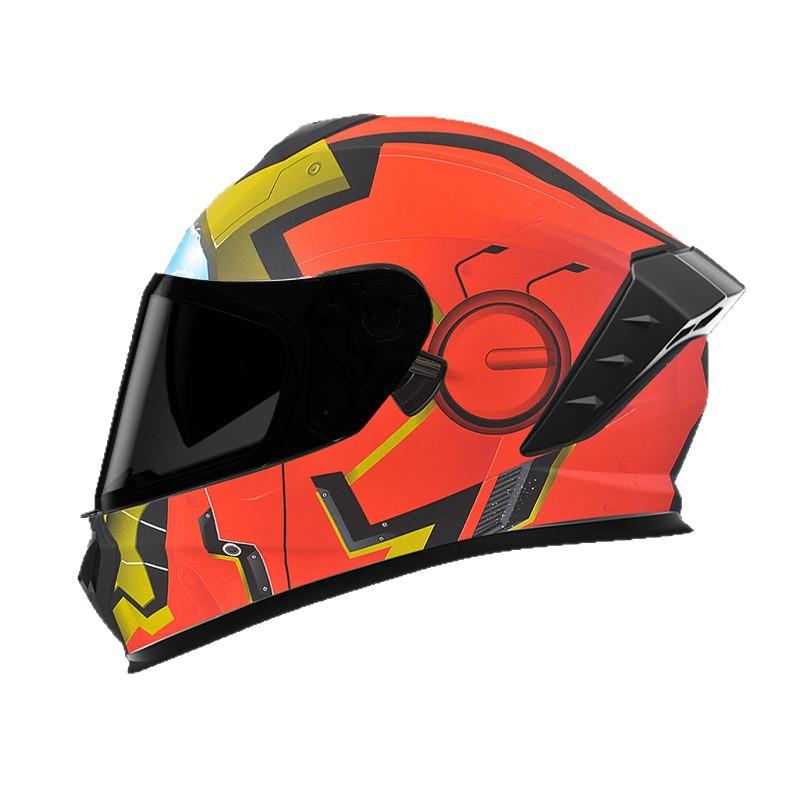 DOT Authentication AD Motorcycle Helmet, Full-face Helmet for Riding, Suitable for All Seasons, Warm and safe3C Certified Full-face Helmet