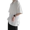 Men's Trendy 2023 Summer Short Sleeve Button Slit T-shirt - Loose Fit, Half Sleeve, Couple Style