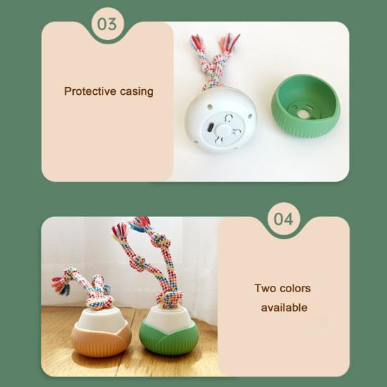 Interactive Cat Ball Dogs Rechargeable Smart Rotating Ball Pets Moving Ball with Recording Function for Indoor Outdoor Exercise Training Stimulation