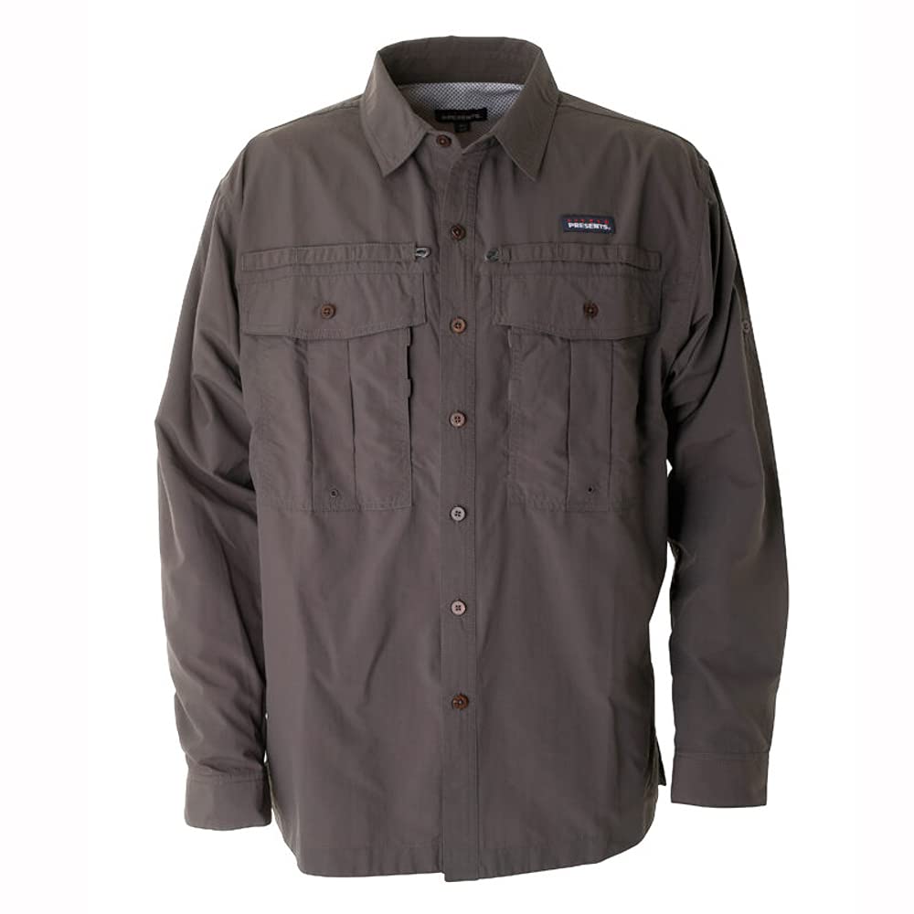 Little Presents SP Fishing Shirt S-10 Mud Gray, Medium
