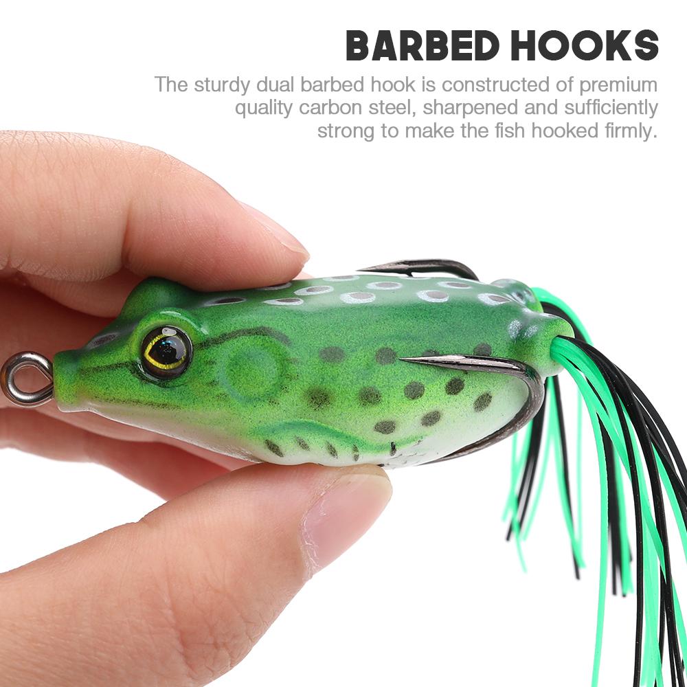 6cm 12g Oberflächenfrosch Weiche Angelköder Hecht Wobbler Künstlicher Köder Für Angelzubehör Barschköder Rochenfrosch Mit Rock