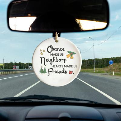Amigos Próximos Enfeites de Natal Placas Acrílicas Penduradas com Citações Inspiradoras Presentes de Natal Fofos para Melhor Amigo