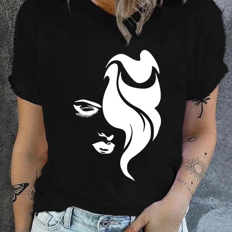 

T-Shirt for Women, Soft Cotton Blend, Layering Under Jackets & Cardigan XXL