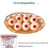 Fruit Display Basket: Rattan-Style Plastic Woven Tray for Supermarket, KTV Snacks, and Desserts