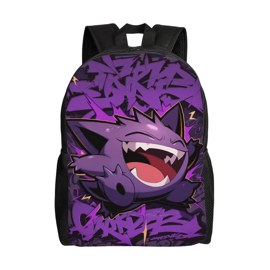 Pokemon Backpack Ita Bag  Mochila Daily Office Work Retro Washable Rucksack