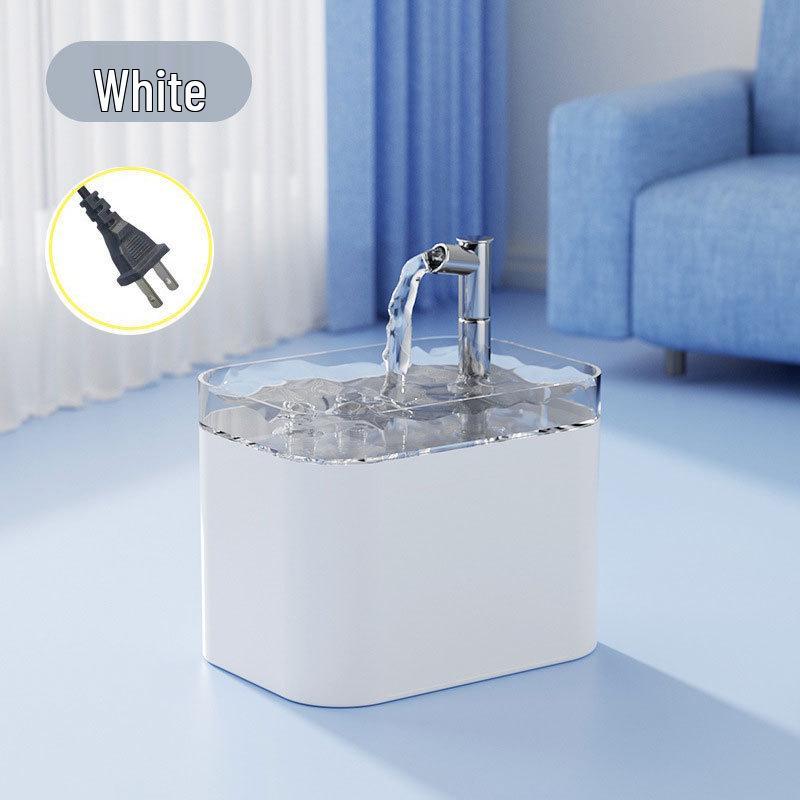 Smart Cat Water Fountain with Automatic Filtration and Large Capacity