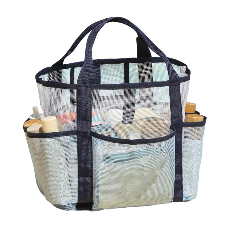 Toiletry Bag Shower Bag Swimming Bag Shower Caddy Bag Makeup Cosmetic Organizer Bag Double-Layers Beach Bag