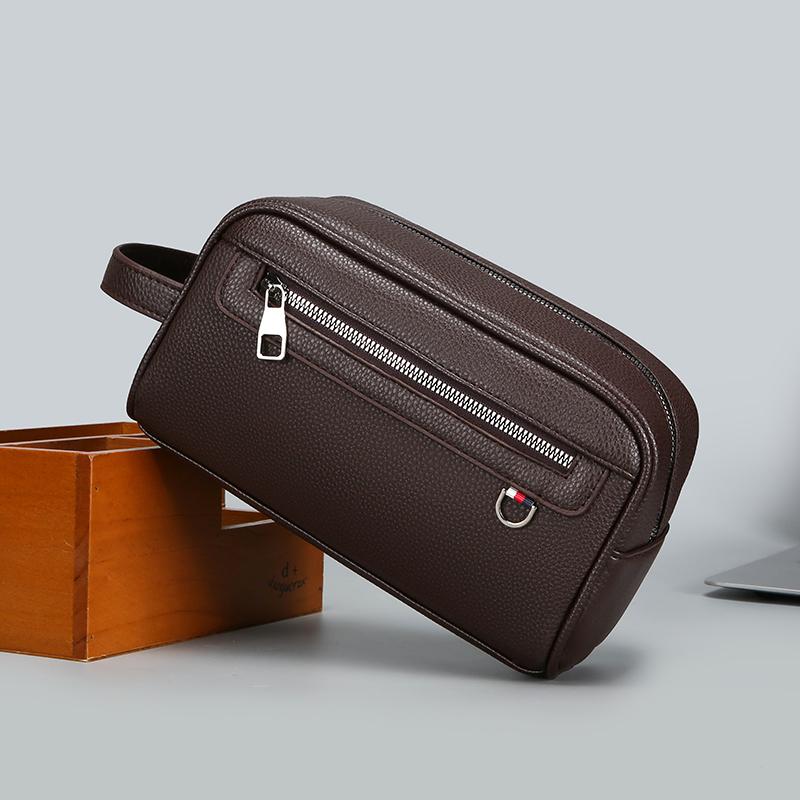 Borse Uomo in Morbida Pelle di Alta Qualità Fashi Business Busta da Sera Borsa a Mano Casual da Viaggio Borsa Piccola Portafoglio Designer per Regalo di Compleanno Uomo