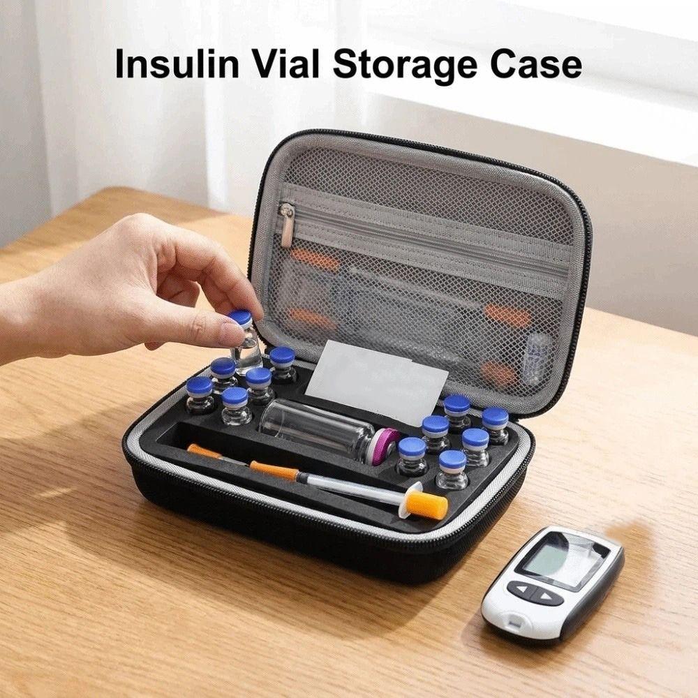 Waterproof Insulin Vial Storage Case Dust-proof Insulin Organizer Insulin Vial Protector  Diabetics