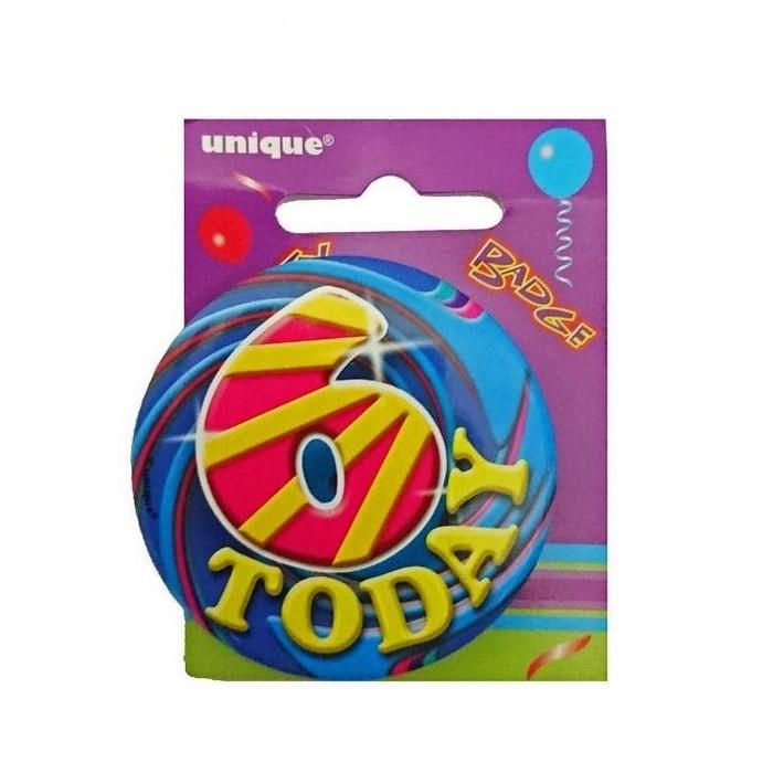 Unique Party 6 Heute Pin