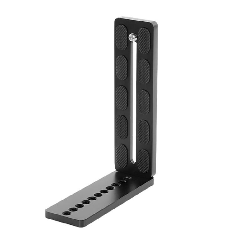 

Aluminum L Shaped Quick Release Plate 1/4in Screw Holes For Tripod Ball Heads Portrait Orientation Camera Mount 1