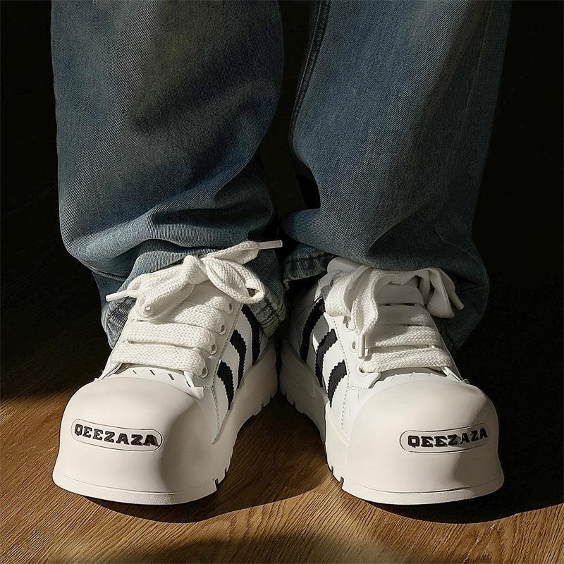 3716 men's and women's trend high street versatile thick-soled heightening bread shoes niche design sense big head casual sports board shoes