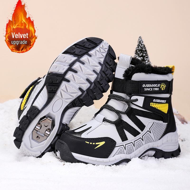 Children's 2025 Winter Snow Boots - New Style, Plus Velvet, Warm, Nonslip, Cold-Resistant, for Middle and Large Kids.