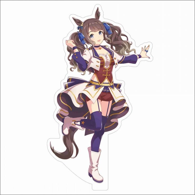 Japan Beautiful Derbil 15 Cm Cartoon Characters Acrylic Double-sided Stand Model Kawaii Cute Office Decoration Panel Permanent Recording Fans