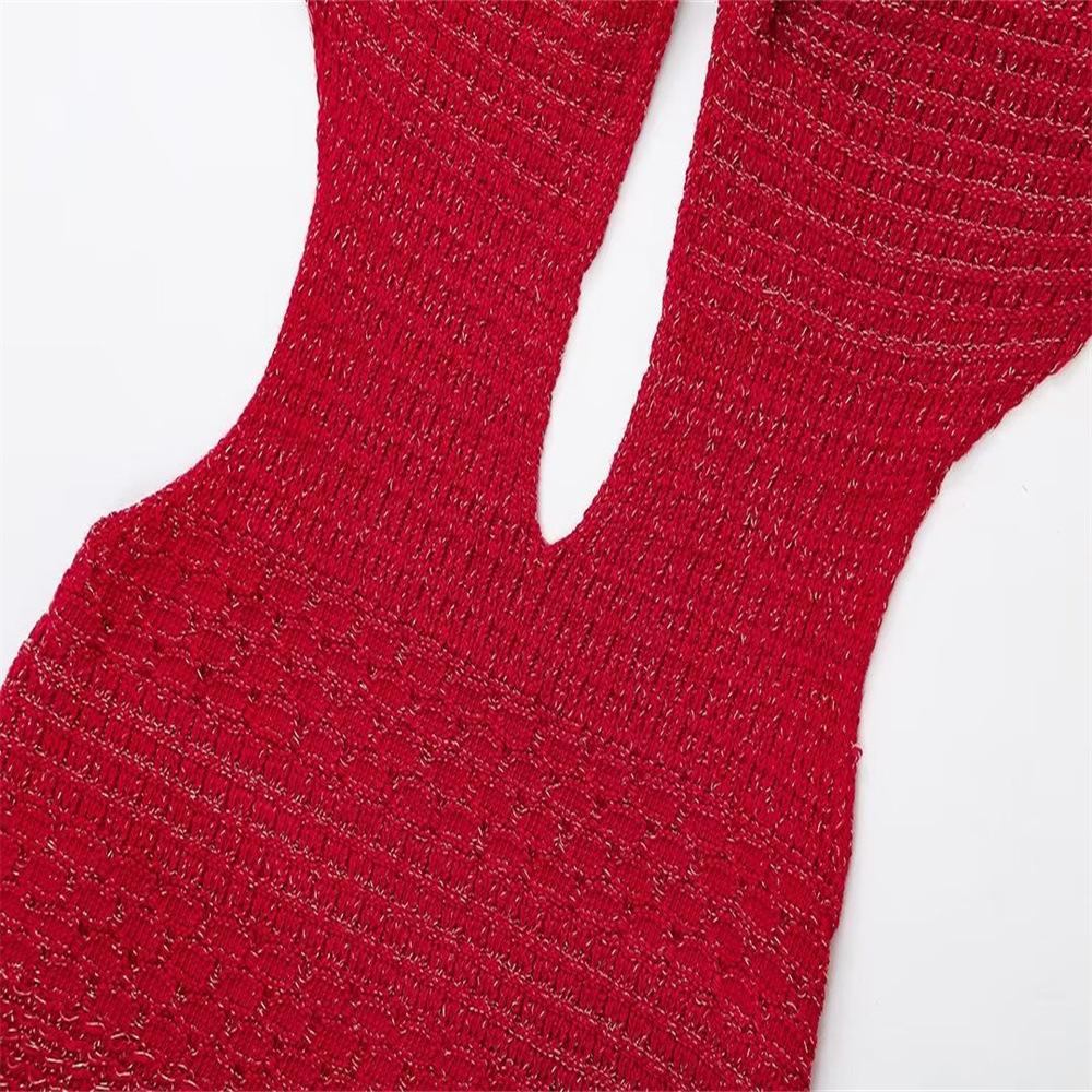 Rochie lungă de vară, sexy, cu tăietură adâncă, pentru femei, vintage, Y2k, fără spate, rochii de petrecere de seară, la modă șic, solid, fără mâneci, subțire.