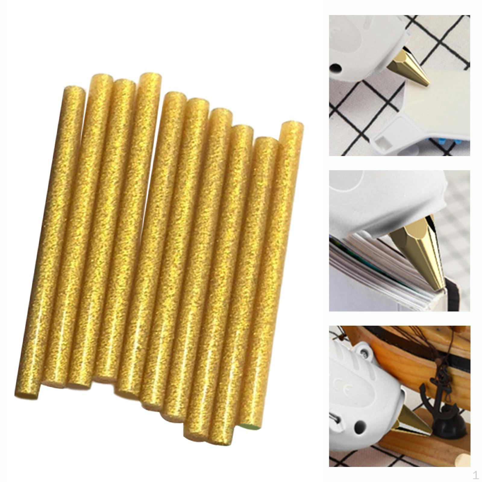 

10 шт. цветных клеевых стержней, блестящая герметизация для золотой