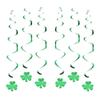 St. St. Patrick's Day Banner Shamrock Girlande Glücks-Banner Jute Irische Girlande Grün Vierblatt-Banner und Filz-Shamrock