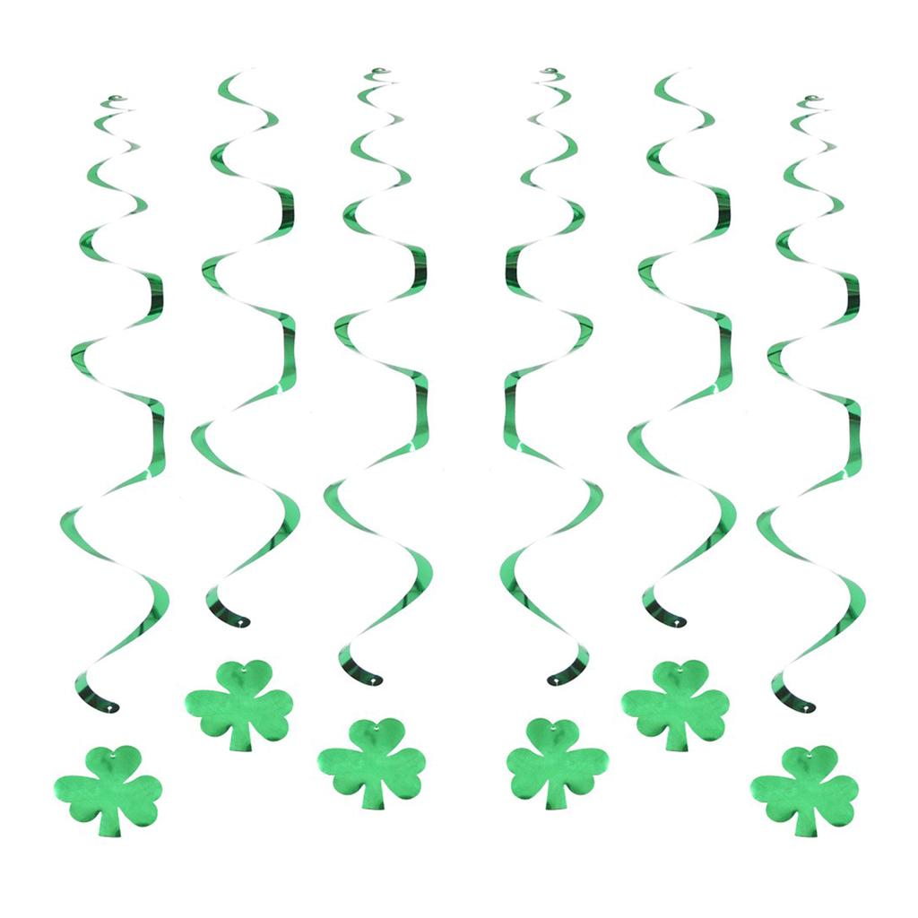 St. St. Patrick's Day Banner Shamrock Girlande Glücks-Banner Jute Irische Girlande Grün Vierblatt-Banner und Filz-Shamrock