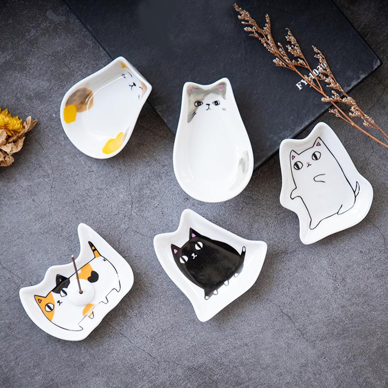 

1 шт. подставка для ниток, подставка для благовоний, кухонные принадлежности, керамическая тарелка для приправ, тарелка для масла, тарелка для кошачьего соуса, уксуса, тарелка для соевого соуса