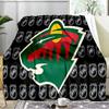 Minnesota Wild Blanket Flannel Throw for Sofa, Travel, Camping, Livingroom, Office, Chair and Bed Soft and Warm Holiday Birthday Gifts