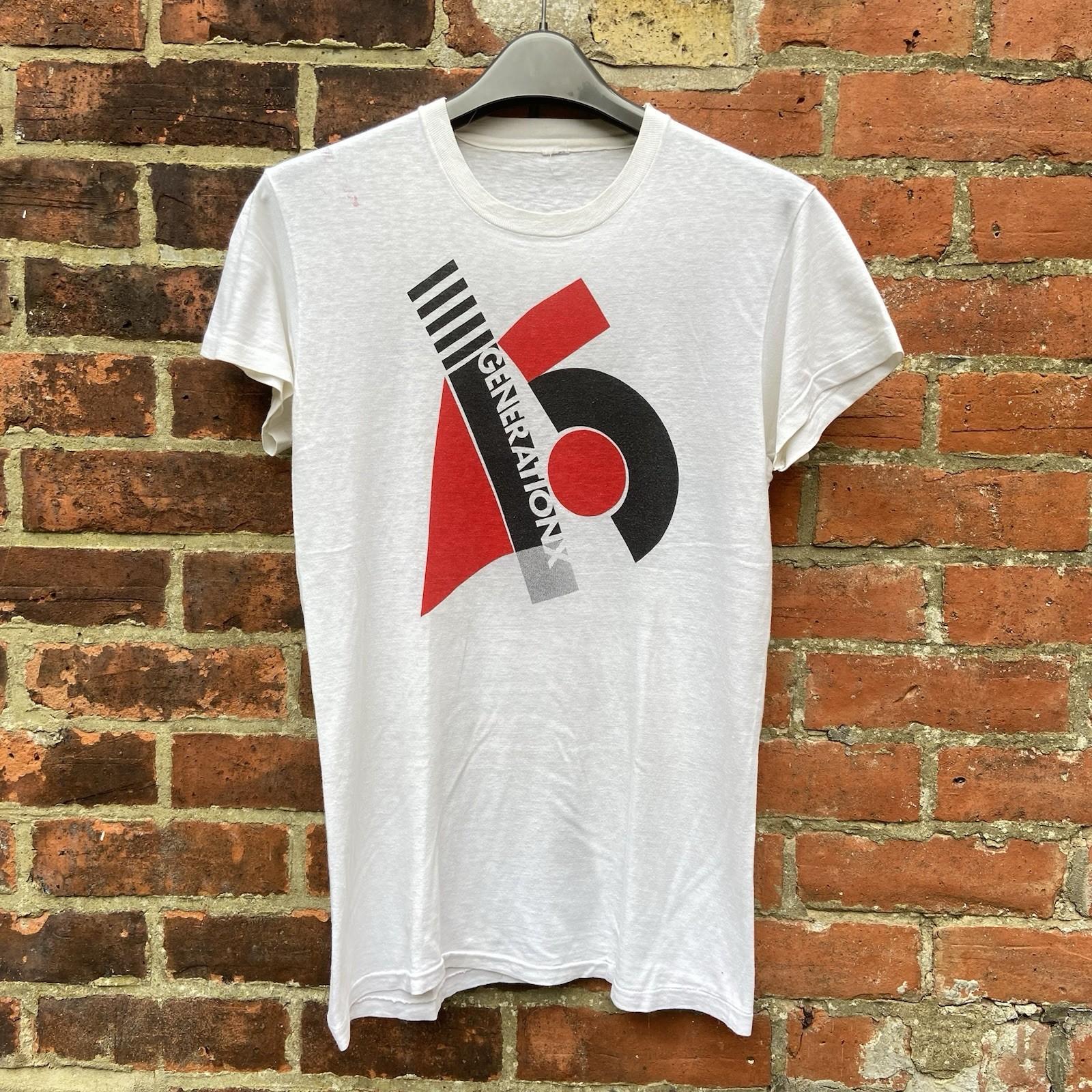 Vintage 1970s Generation X T Shirt Small Slim Punk Rock Band Billy Idol Rare Unisex T-Shirt XXXXL