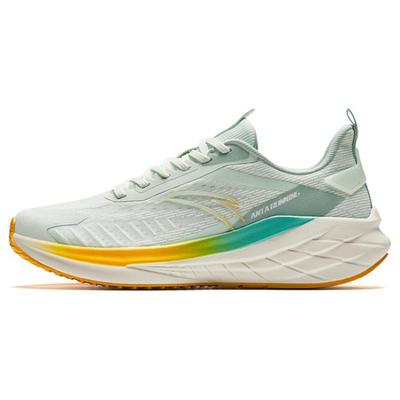 Cushioning Anti Slip Wear Resistant Breathable Lightweight Rebound Low Top Running Shoes Men's Green Yellow Sneakers 912425502-3