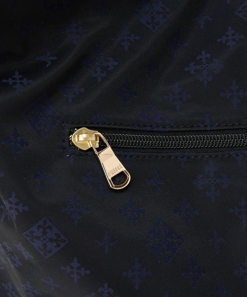Russet Monogram Nylon Jacquard Vertical 2-Way Shoulder Bag RUZ1052222A0013 Free Size Navy