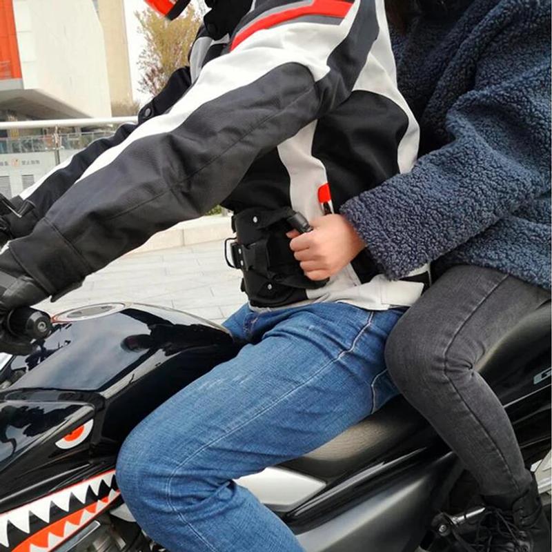 Motorcycle Scooters Safety Belt Back Seat Passenger Grip Grab Handle Non-Slip Strap Universal Motorcycle Seat Strap For Kids