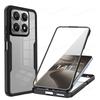 For Xiaomi 14T Pro Case 360 Full Body Protection Transparent Phone Cover For Xiaomi Redmi 14C K50 12T 14 T Pro Shockproof Cases