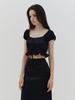 KINDABABY Baby Black Semi Crop Blouse